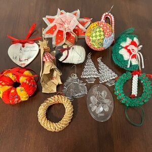 Vintage Christmas Ornaments Lot Of 13